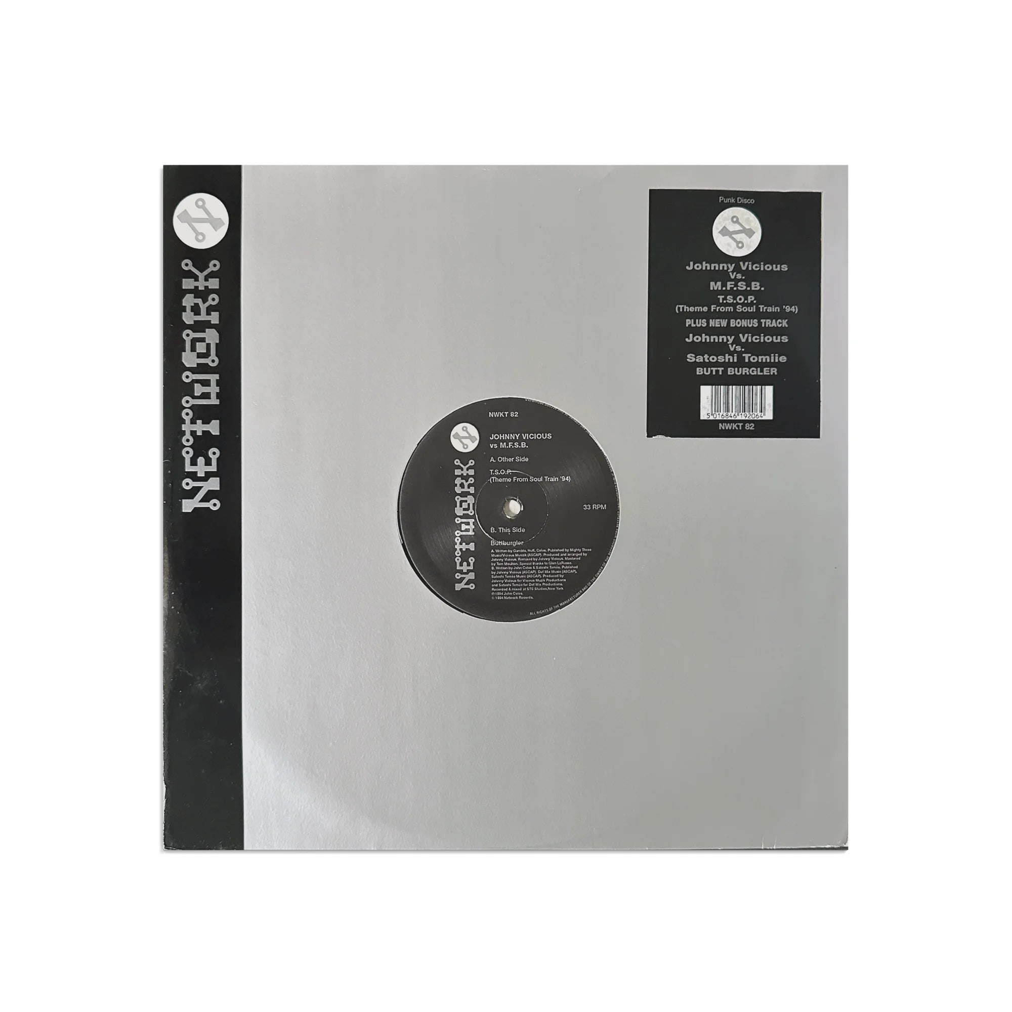 Johnny Vicious vs. MFSB / Johnny Vicious vs. Satoshi Tomiie - T.S.O.P. (Theme From Soul Train '94) / Butt Burgler